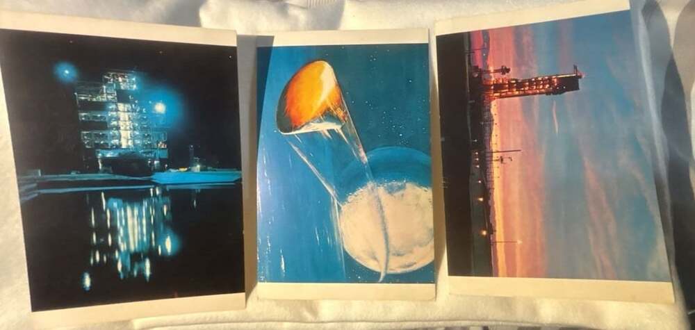 Vintage NASA Space Program Postcard Lot of 3 Space Exploration Photos